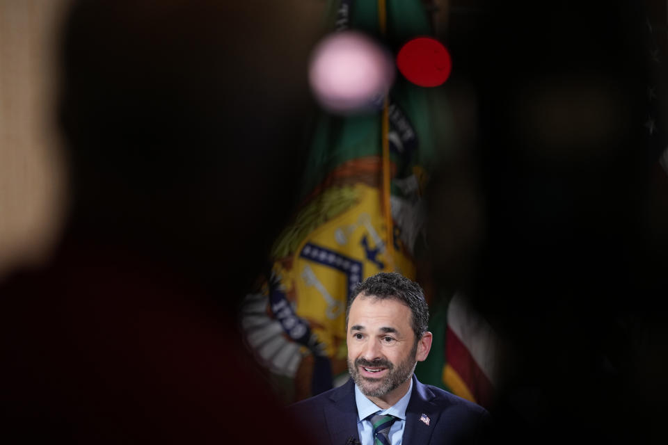 IRS Commissioner Danny Werfel speaks during an interview with The Associated Press at IRS headquarters in Washington, Tuesday, March 19, 2024. (AP Photo/Susan Walsh)