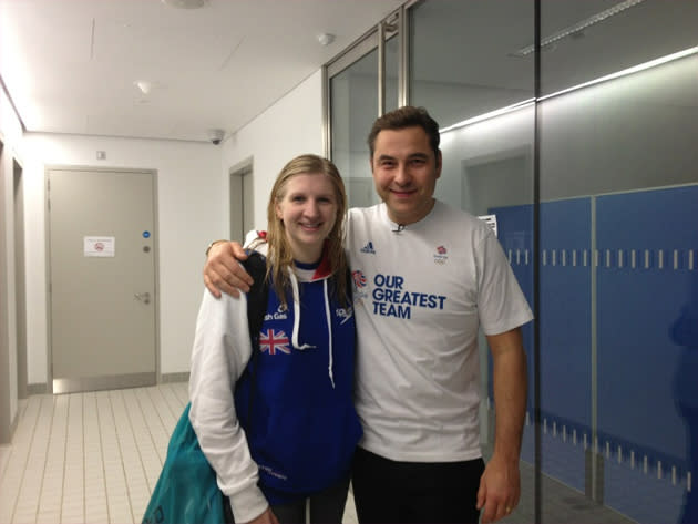 Celebrity Twitpics: David Walliams has shown himself to be a bit of an Olympics obsessive over the past couple of weeks. He’s even had photos taken with the Olympic athletes, including Rebecca Adlington, which he shared with his Twitter followers.