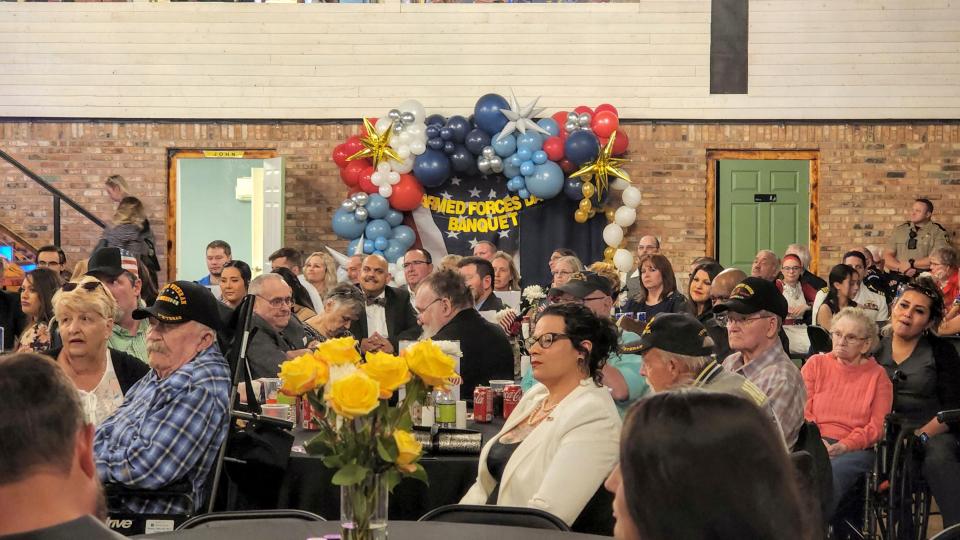 The Armed Forces banquet conducted by BOOM had 245 people in attendance to honor those that serve Saturday at the Shop Event Venue in Southeast Amarillo