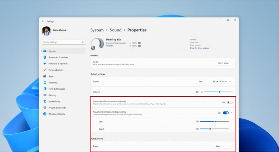 windows 11 24h2 bluetooth low audio hearing aid update