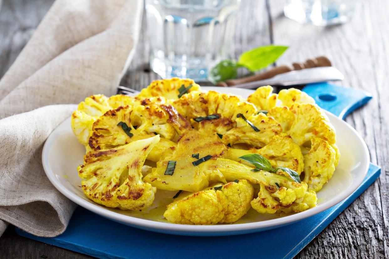 Grilled Curry Cauliflower