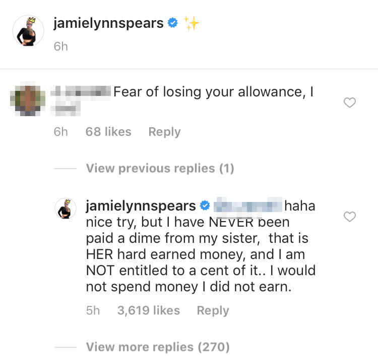 Jamie Lynn Spears Instagram