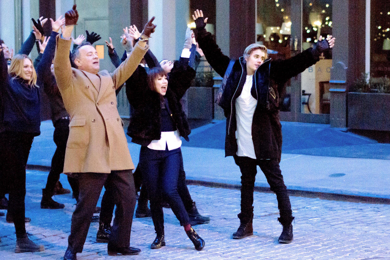 Tom Hanks, Carly Rae Jepson, Justin Bieber | Photo Credits: Vevo