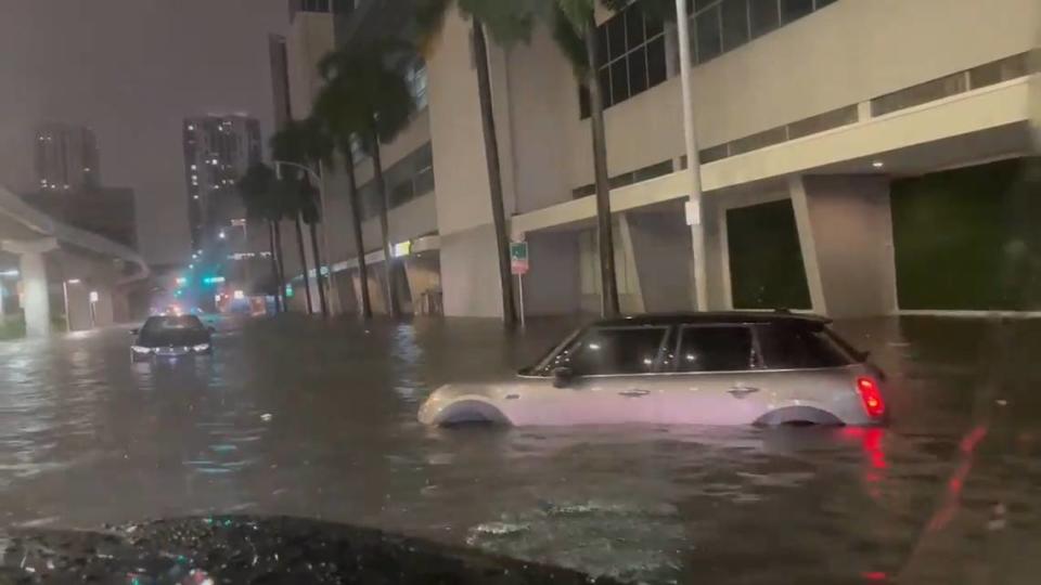 A typical evening on Miami’s streets.