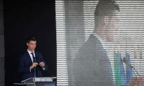Real Madrid forward Cristiano Ronaldo attends the ceremony to rename Funchal airport as Cristiano Ronaldo Airport in Funchal, Portugal March 29, 2017. REUTERS/Rafael Marchante
