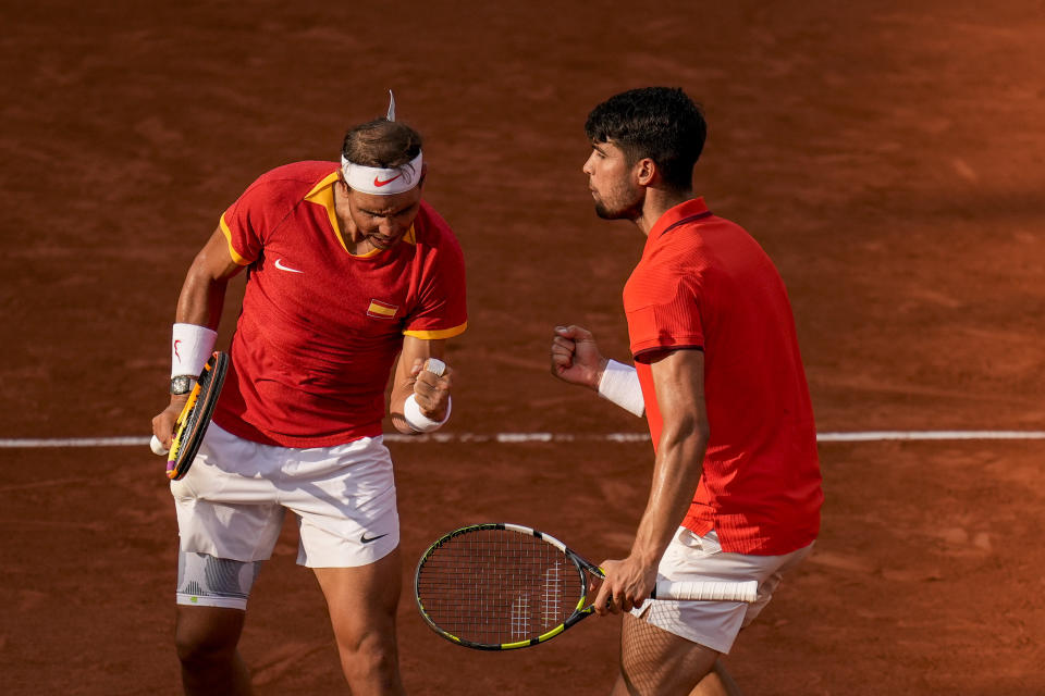 Rafael Nadal and Carlos Alcaraz win to reach the Paris Olympics doubles