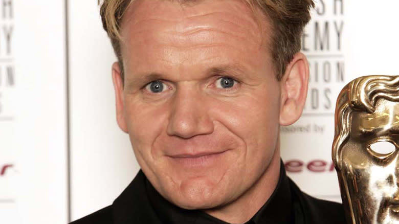 Gordon Ramsay with Kitchen Nightmares award