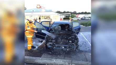 Firefighters extinguished the blaze. Photo: Supplied.