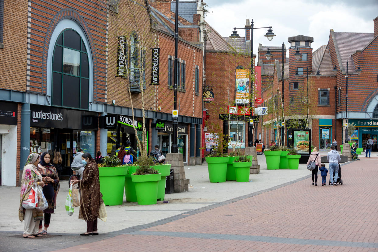 Walsall Council has forked out thousands of pounds on around 15 massive planters in a bid to 