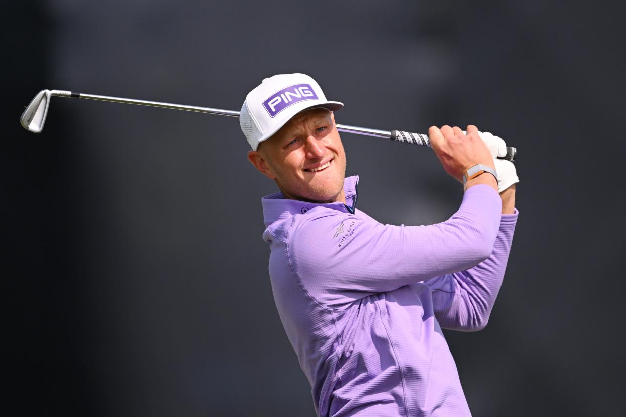 Adrian Meronk during a practice round at PGA Championship venue Oak Hill Country Club (Getty Images)