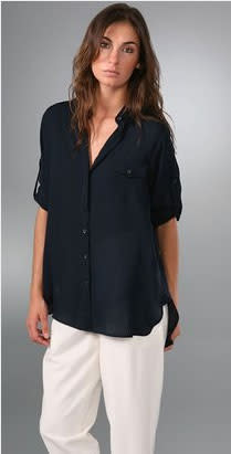 Rag & Bone Shirred Boyfriend Shirt - $295.00