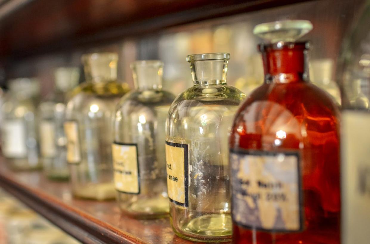 <a href="https://www.shutterstock.com/image-photo/classic-drugstore-museum-interior-glass-bottles-1164873649" rel="nofollow noopener" target="_blank" data-ylk="slk:Shutterstock;elm:context_link;itc:0;sec:content-canvas" class="link ">Shutterstock</a>