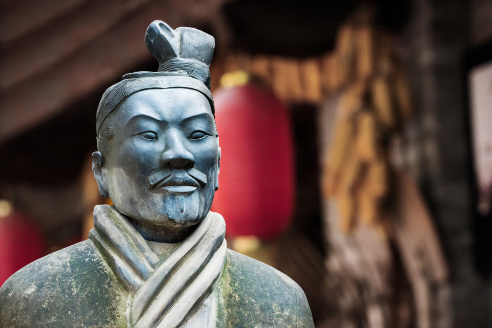 Terracotta warrior statue in Xi'an, China. Sun Tzu was an ancient Chinese general, military strategist and philosopher from 5 BC. (Source: Getty)