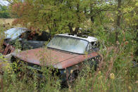 <p>This Chevrolet Corvair’s ragtop roof is in tatters, reflecting the dismal state of its interior. When it was launched in 1960, the Corvair defied convention with its unique design, boasting an air-cooled rear-mounted engine and independent suspension all around.</p><p>By the end of its production in 1969, a staggering <strong>1.8 million</strong> units had been manufactured.</p>