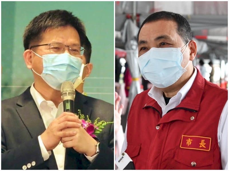 民進黨新北市長參選人林佳龍(左)，新北市長侯友宜。(合成圖)