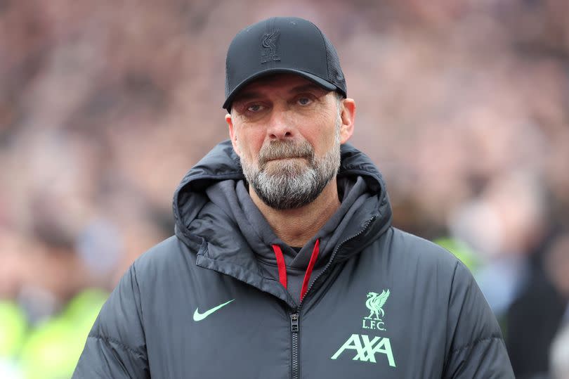 Liverpool manager Jurgen Klopp only has two matches left at Anfield