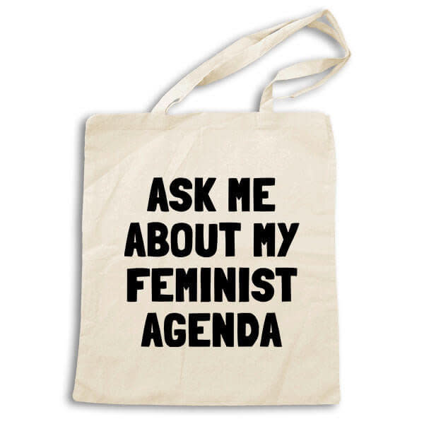 $24.95 at <a href="http://www.feministapparel.com/collections/tote-bags/products/feminist-tote-bag" target="_blank">Feminist Apparel</a>