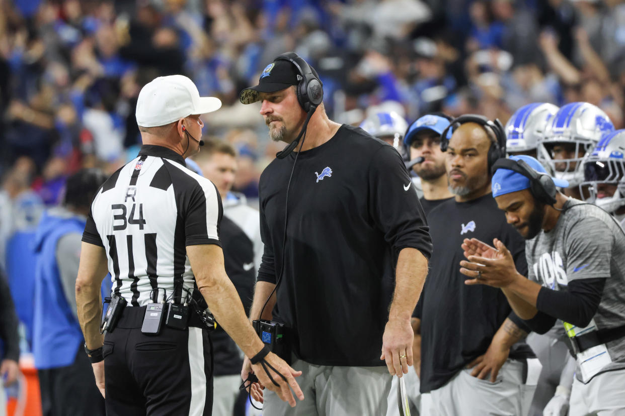 Will there be more drama involving Clete Blakeman and the Lions on Sunday? (Scott W. Grau/Icon Sportswire via Getty Images)