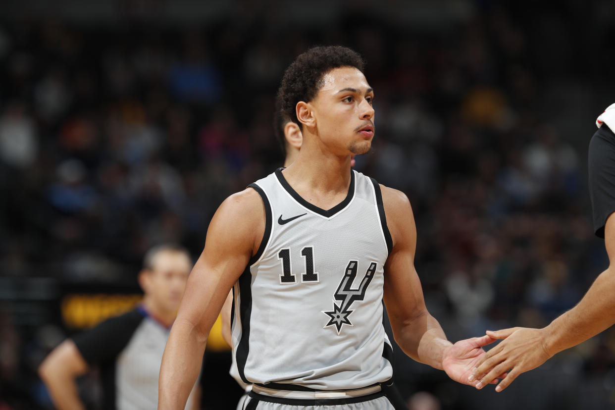 Bryn Forbes shot 39 percent from 3-point range for the Spurs last season. (AP)
