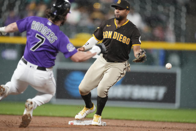 DENVER, CO - JUNE 10: San Diego Padres players shortstop Xander