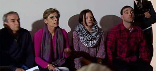 The family of 27-year-old Mr Noble addressed the media in Sydney on Friday afternoon. Photo: 7News