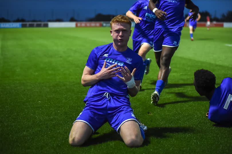 Brandon Liggett celebrates his equalising goal