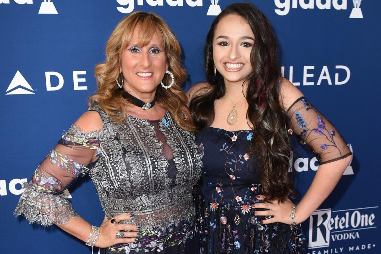 Jeanette Jennings (L) and Jazz Jennings attend the 29th Annual GLAAD Media Awards at The Beverly Hilton Hotel on April 12, 2018 in Beverly Hills, California.