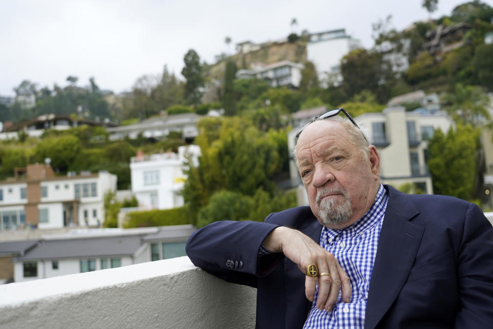 Paul Schrader, writer/director of the film "Master Gardener," poses for a portrait at the Chateau Marmont in Los Angeles on May 9, 2023. (AP Photo/Chris Pizzello)