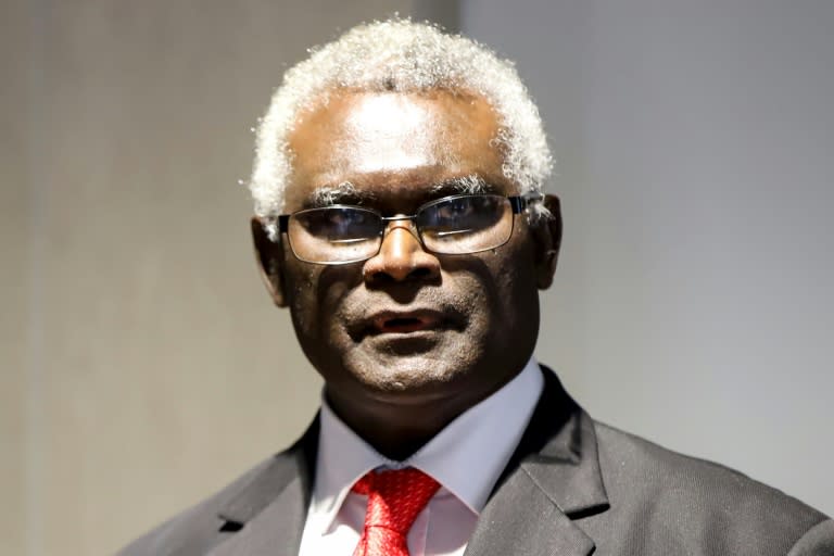 Solomon Islands' Prime Minister Maanasseh Sogavare claims he rose from a humble toilet cleaner in the country's public service (Charley PIRINGI)