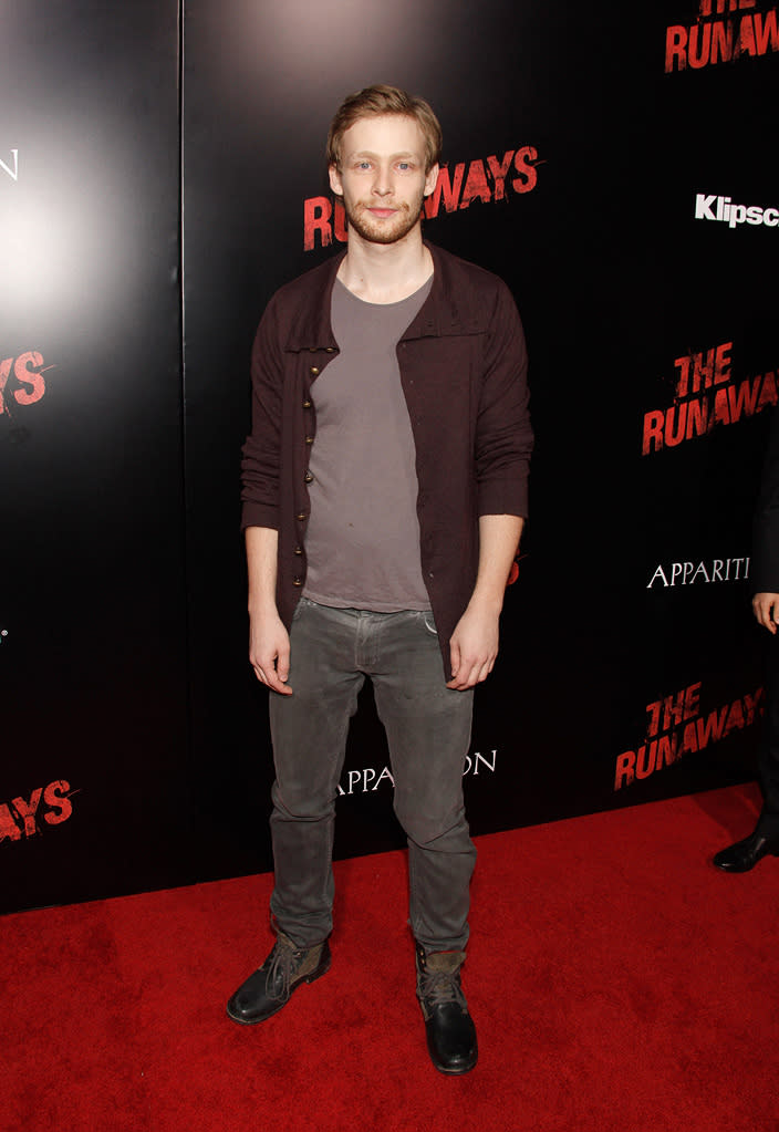 The Runaways LA premiere 2010 Johnny Lewis