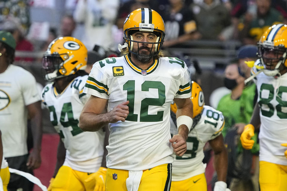 Green Bay Packers quarterback Aaron Rodgers (12) is not expected to play on Sunday. (AP Photo/Rick Scuteri)