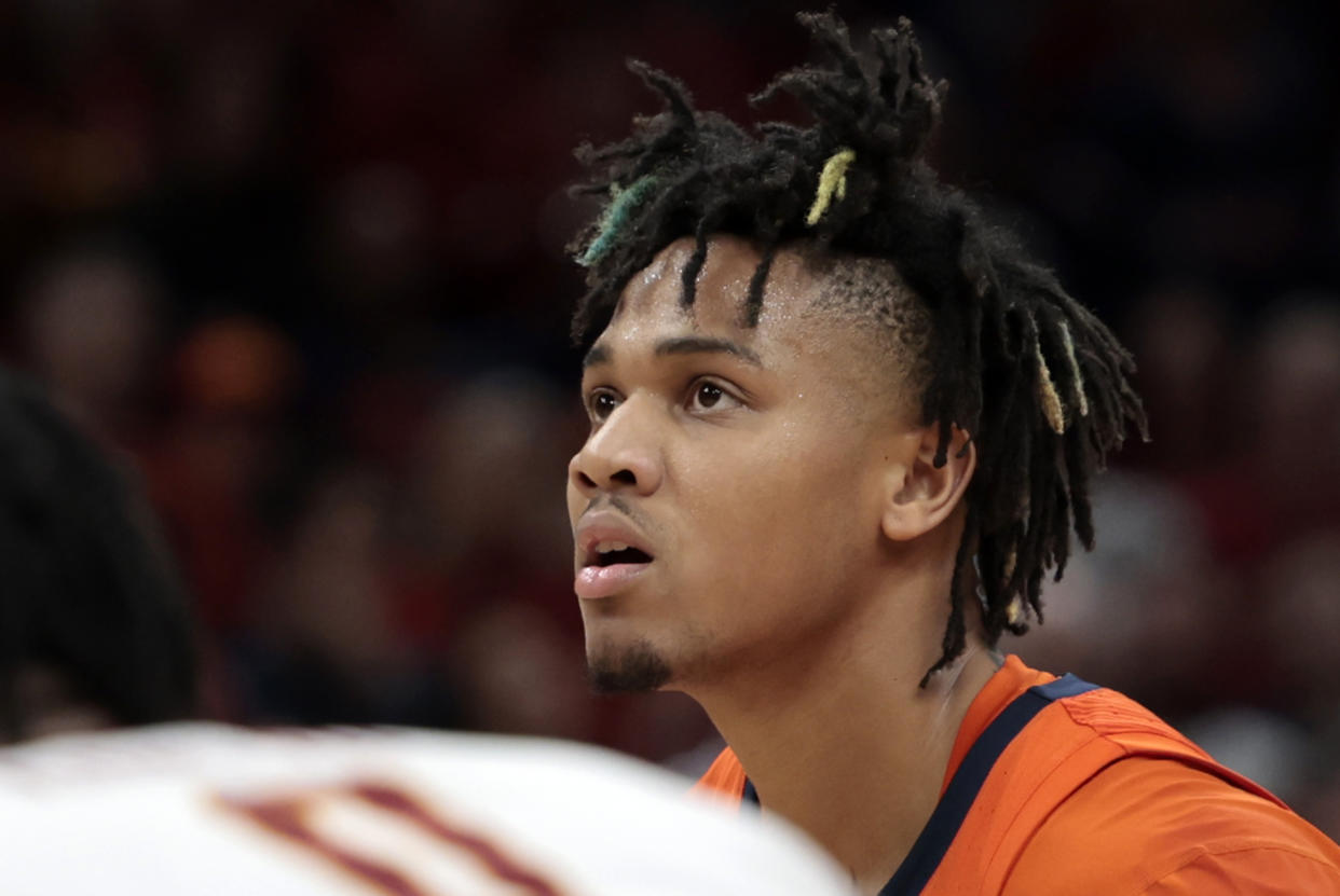 BOSTON, MA - MARCH 28: Illinois Fighting Illini guard Terrence Shannon Jr. (0) eyes a free throw during an NCAA Sweet Sixteen game between the Iowa State Cyclones and the Illinois Fighting Illini on March 28, 2024, at TD Garden in Boston, Massachusetts. (Photo by Fred Kfoury III/Icon Sportswire via Getty Images)