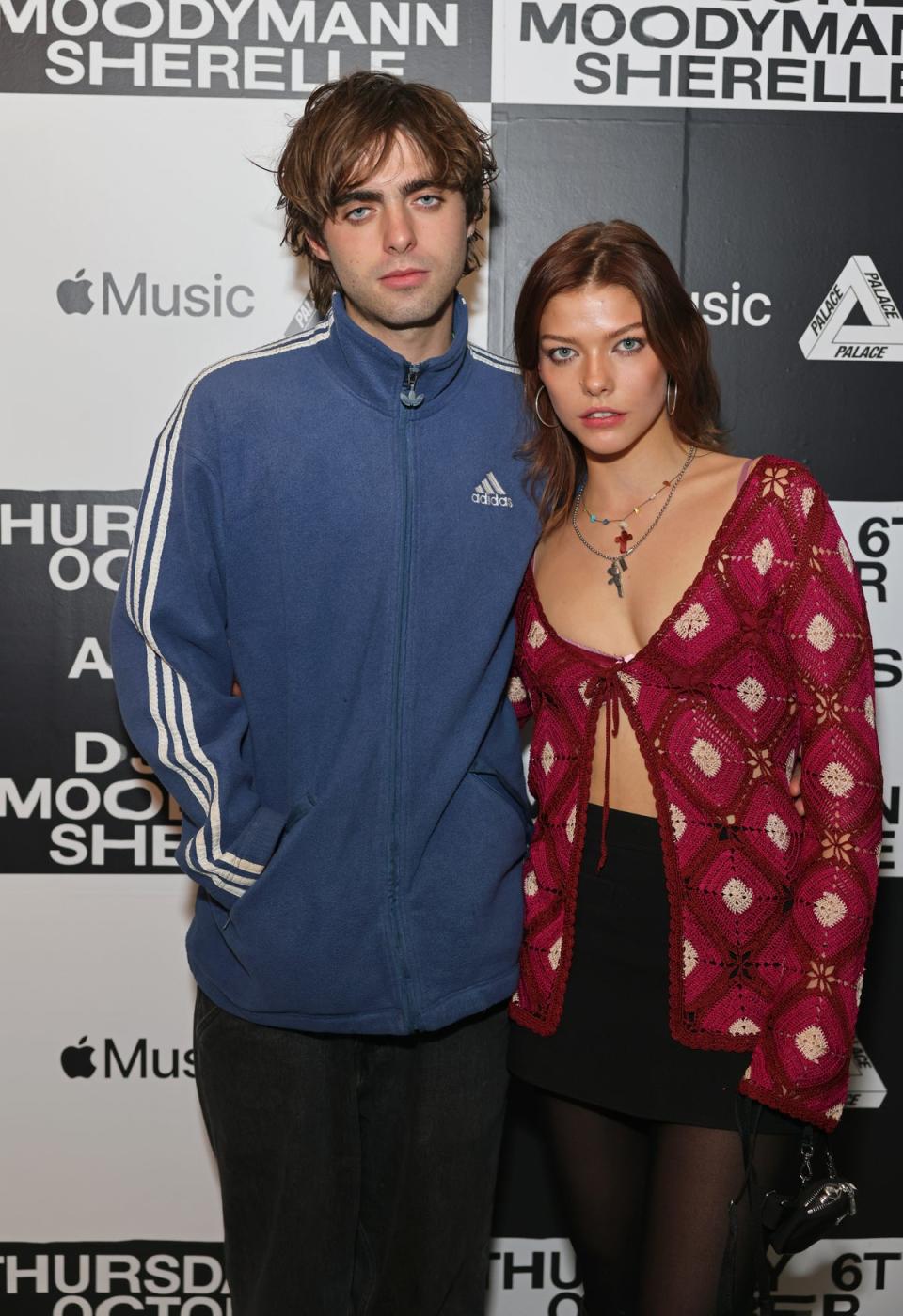 Lennon Gallagher and Isobel Richmond attend the Apple Music x Palace Skateboards DJ Mixes launch party on October 6, 2022 (Dave Benett)