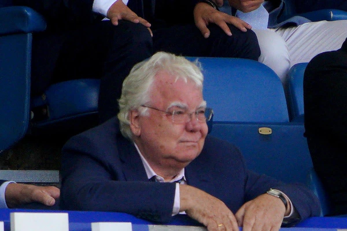 Everton chairman Bill Kenwright has spoken of his pain at being forced to stay away from Goodison Park due to security threats (Peter Byrne/PA) (PA Wire)