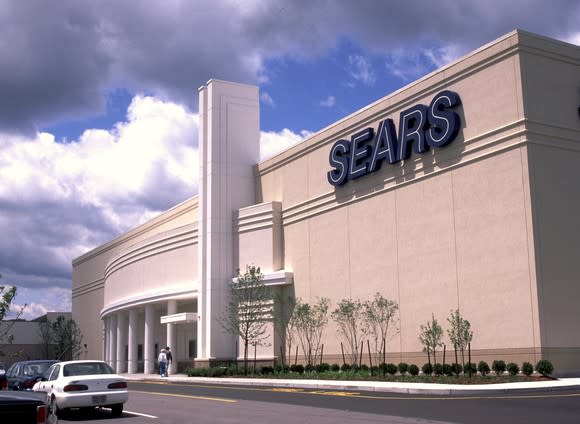 The exterior of a full-line Sears store