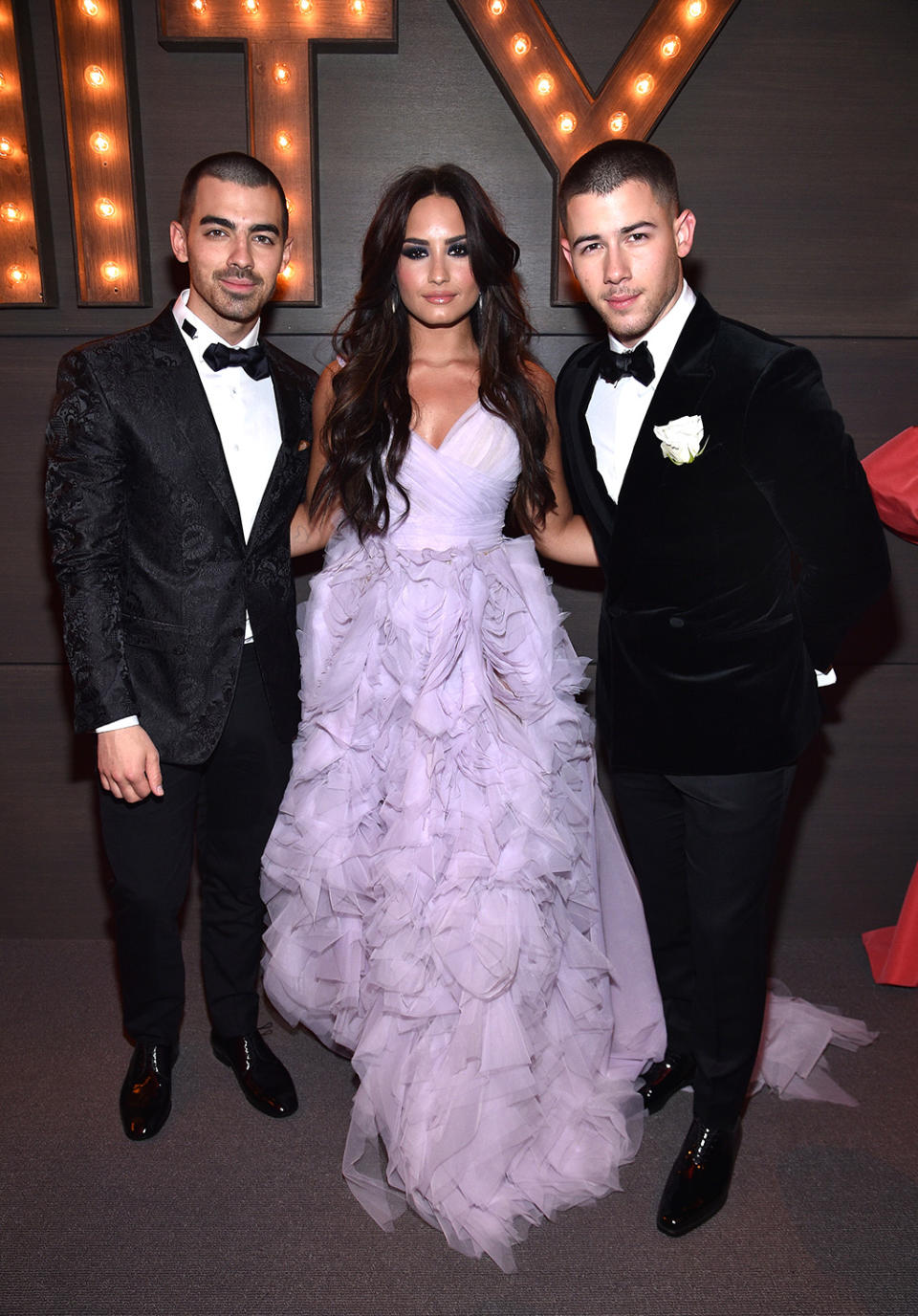 Joe Jonas, Demi Lovato and Nick Jonas