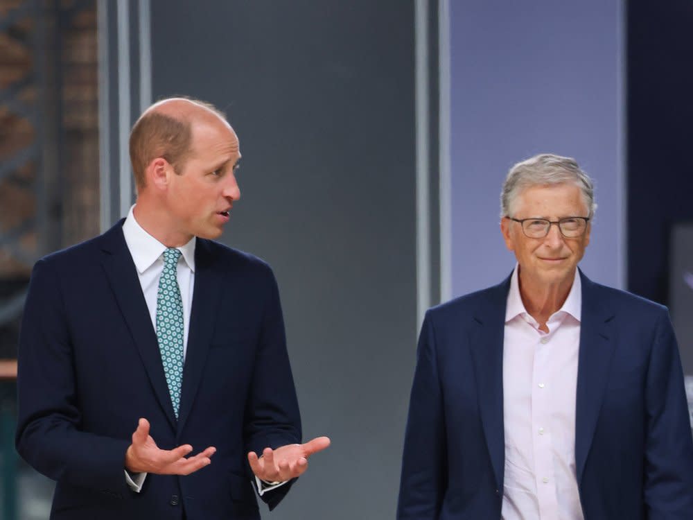 Prinz William und Bill Gates in London. (Bild: imago/i Images)