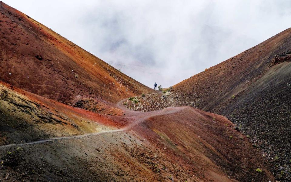 The Sliding Sands Trail at Haleakala National Park