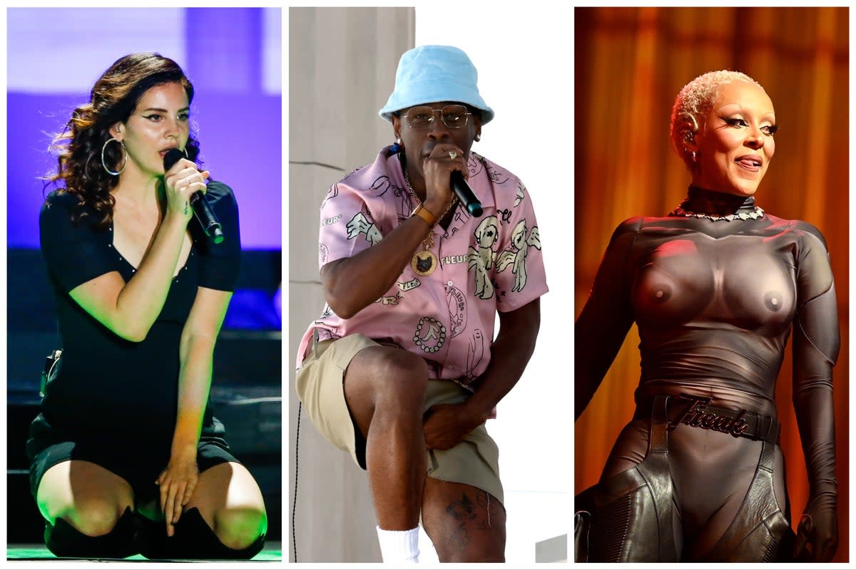 Lana Del Rey, Tyler, the Creator and Doja Cat set to headline Coachella 2024 (Getty)