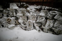 <p>Toilets are piled up at the abandoned Alps Ski Resort located near the demilitarized zone separating the two Koreas in Goseong, South Korea, Jan. 17, 2018. (Photo: Kim Hong-Ji/Reuters) </p>