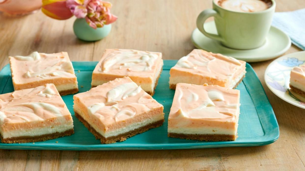 pioneer woman no bake orange vanilla cheesecake bars