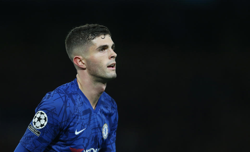 LONDON, ENGLAND - NOVEMBER 05: Chelsea's Christian Pulisic during the UEFA Champions League group H match between Chelsea FC and AFC Ajax at Stamford Bridge on November 5, 2019 in London, United Kingdom. (Photo by Rob Newell - CameraSport via Getty Images)