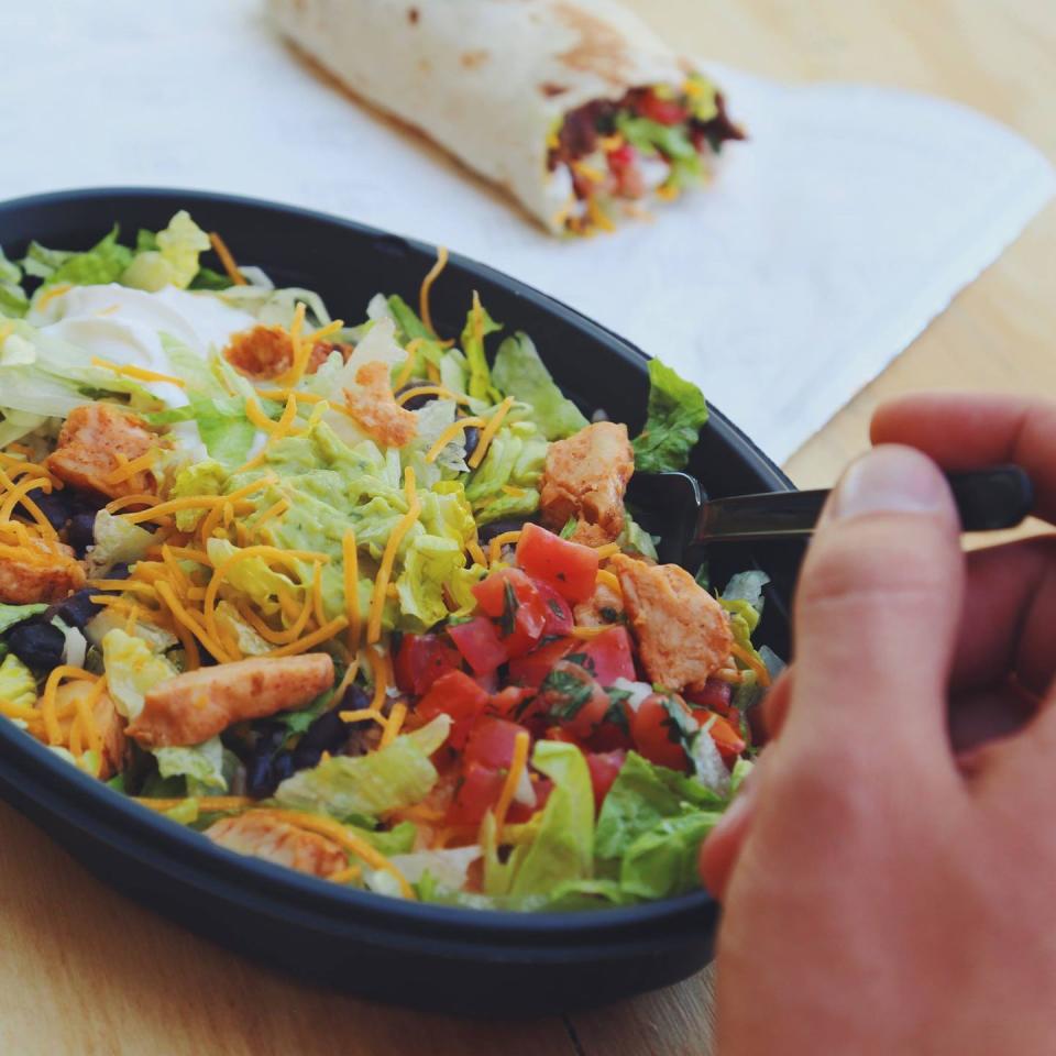 Taco Bell Power Menu Bowl with Grilled Chicken