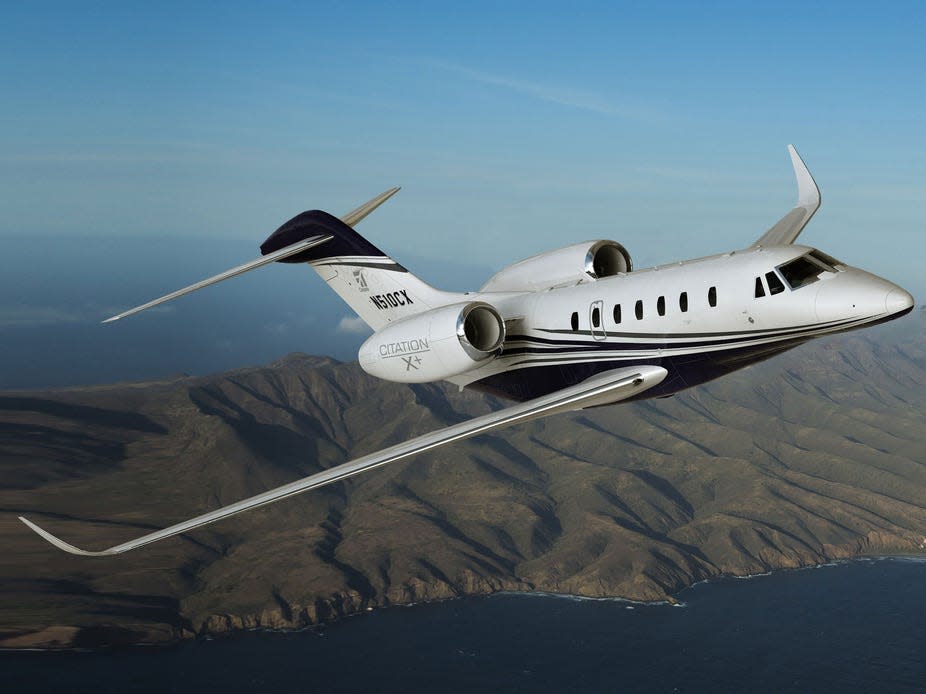 The Cessna Citation X+.