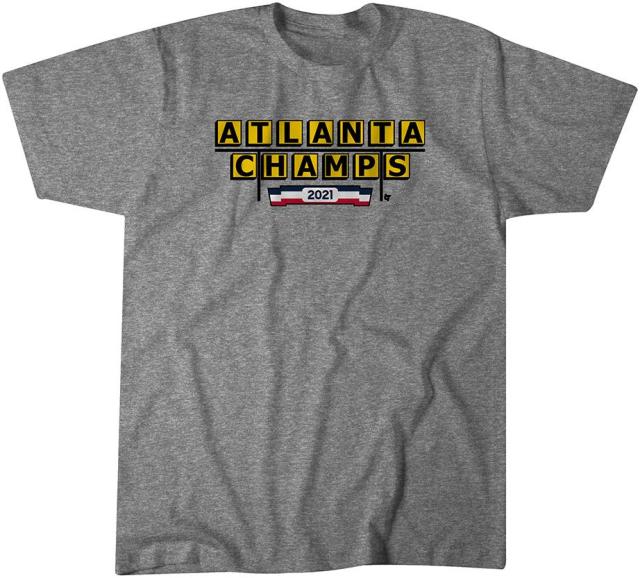 Atlanta Braves Nike 2021 World Series Champions Commish T-Shirt