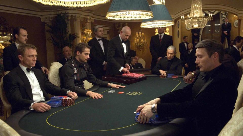 Daniel Craig and Mads Mikkelsen in Casino Royale (Sony)