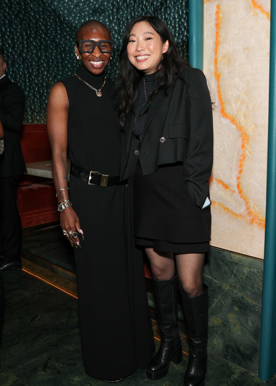 Cynthia Erivo, Awkwafina at UTA Hosts Pre-Met Gala Soiree in Partnership with Johnnie Walker at Nubeluz at The Ritz-Carlton New York, NoMad