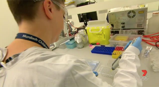 Aussie scientists are working to unlock the peanut allergy affecting three in every 100 children. Source: 7News