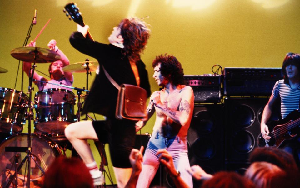 Rock spirit: Angus Young with AC/DC - Michael Ochs Archives