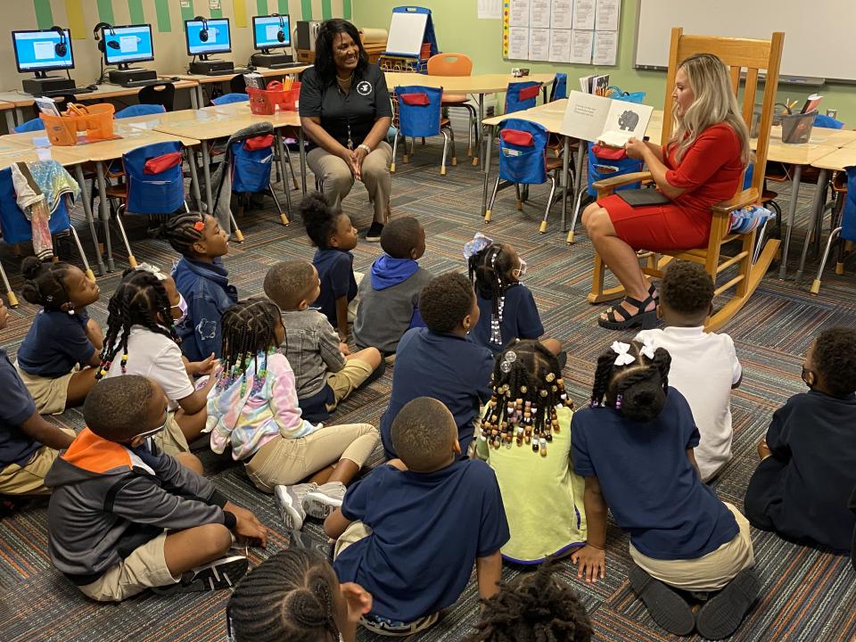 Action News Jax’s Chandler Morgan got to read to the first grade class at the YMCA Tiger Academy on Tuesday morning!